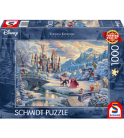 Disney Belle en het Beest in de sneeuw, 1000 stukjes - Puzzel